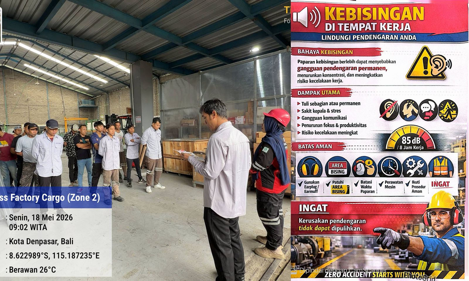 Safety Talk-Beware of Noise at Work-Factory Glass-Loyo Bondar